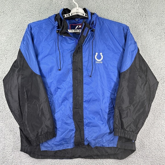Pro-player Other - Indianapolis Colts Pro Player Color Block Windbreaker Jacket 90s L Blue